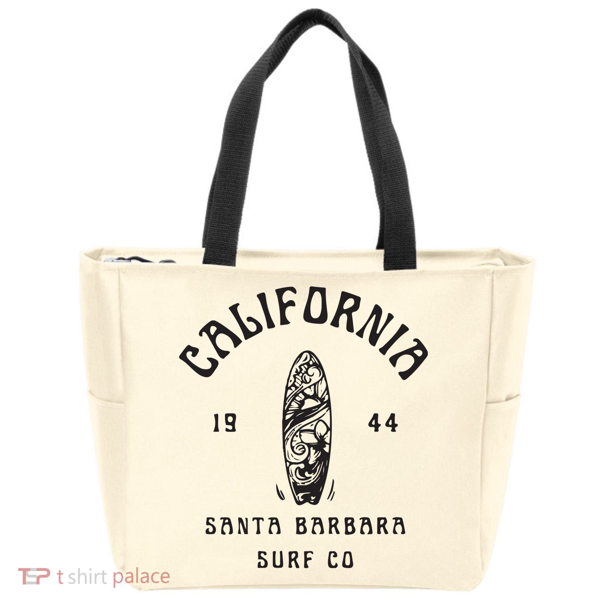 California Santa Barbara Surf Co Tote Bag