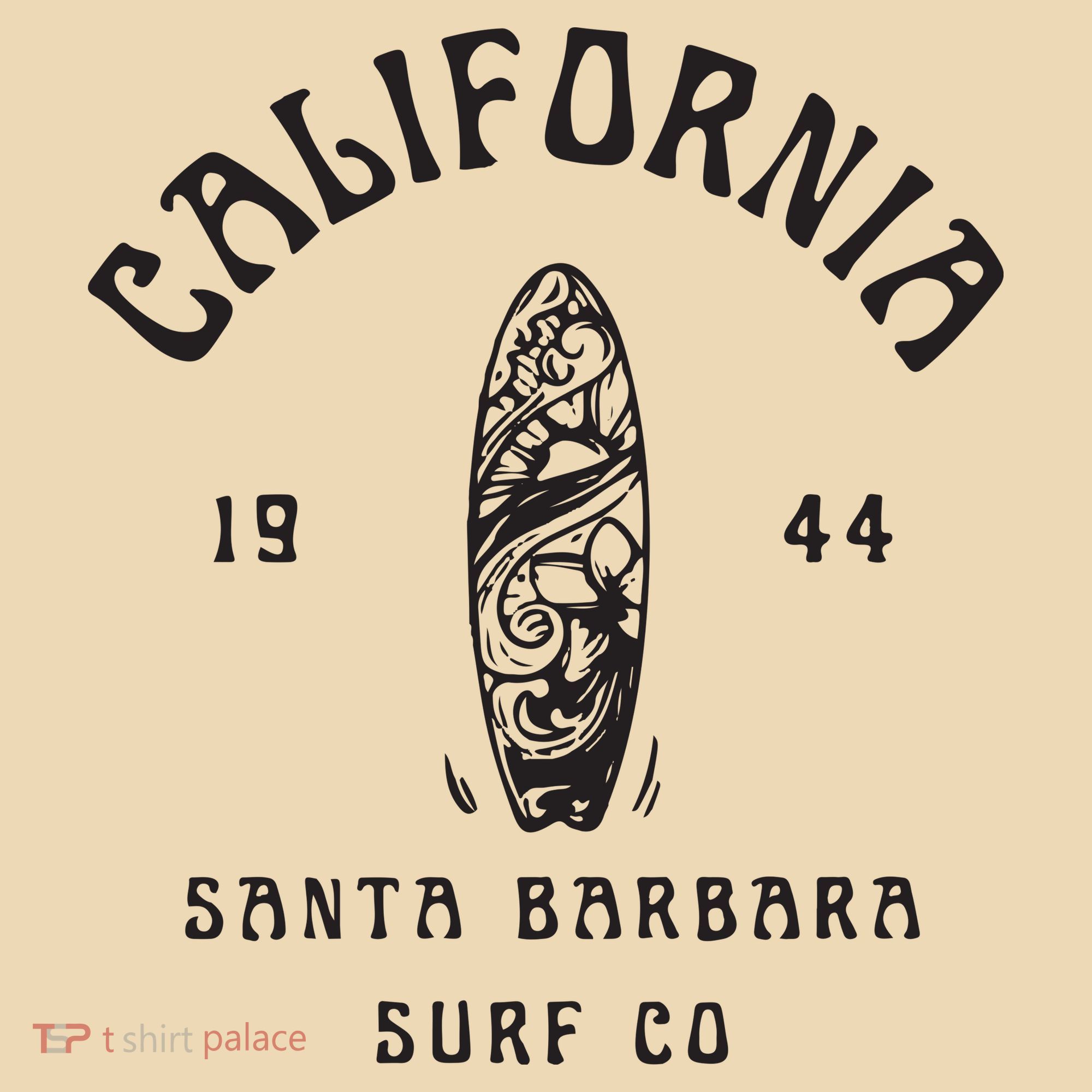 California Santa Barbara Surf Co Tote Bag