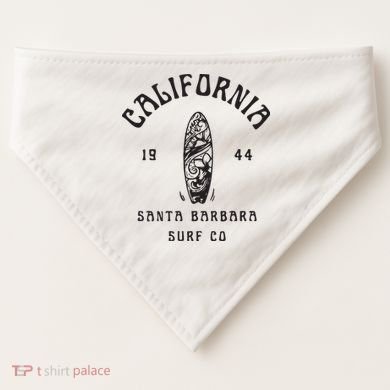 California Santa Barbara Surf Co USA-Made Doggie Bandana