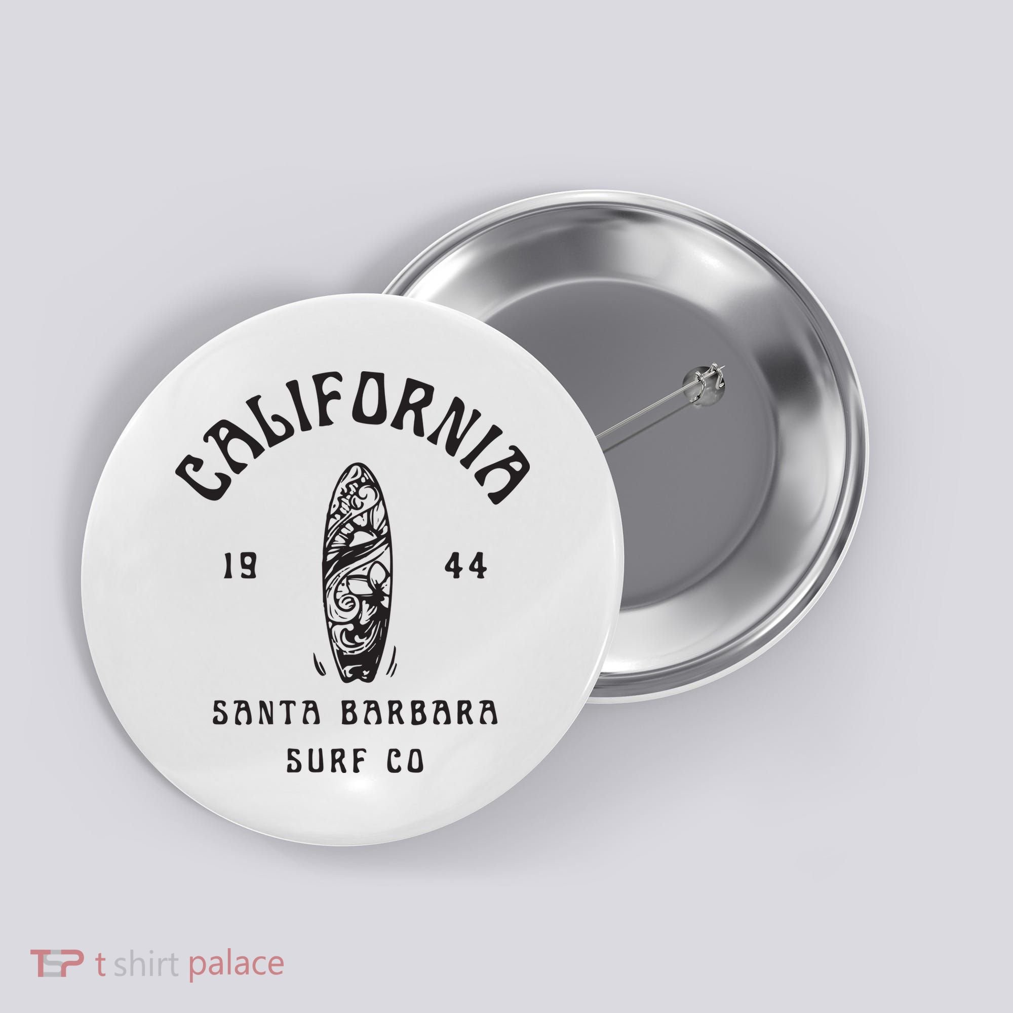 California Santa Barbara Surf Co Button