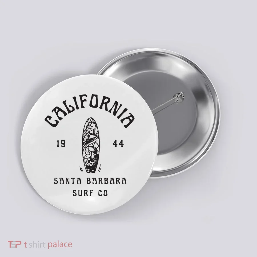 California Santa Barbara Surf Co Button