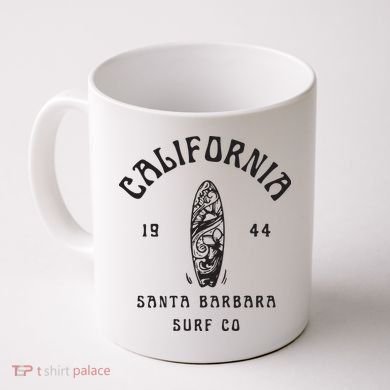 California Santa Barbara Surf Co Coffee Mug