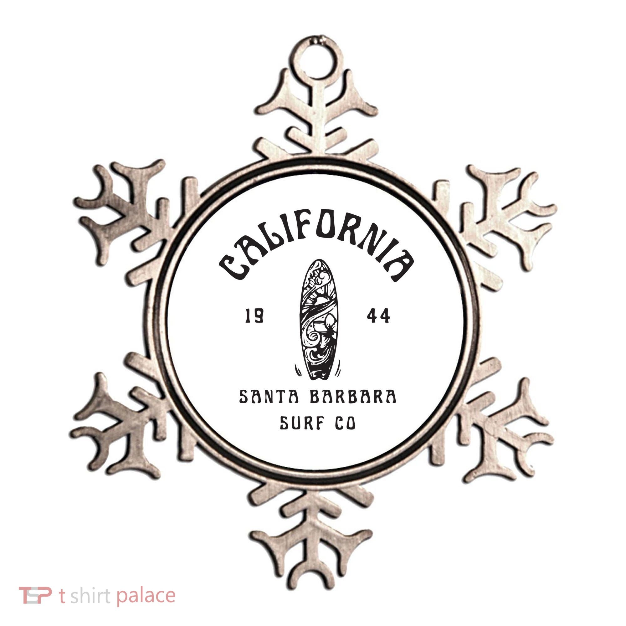 California Santa Barbara Surf Co Ornament