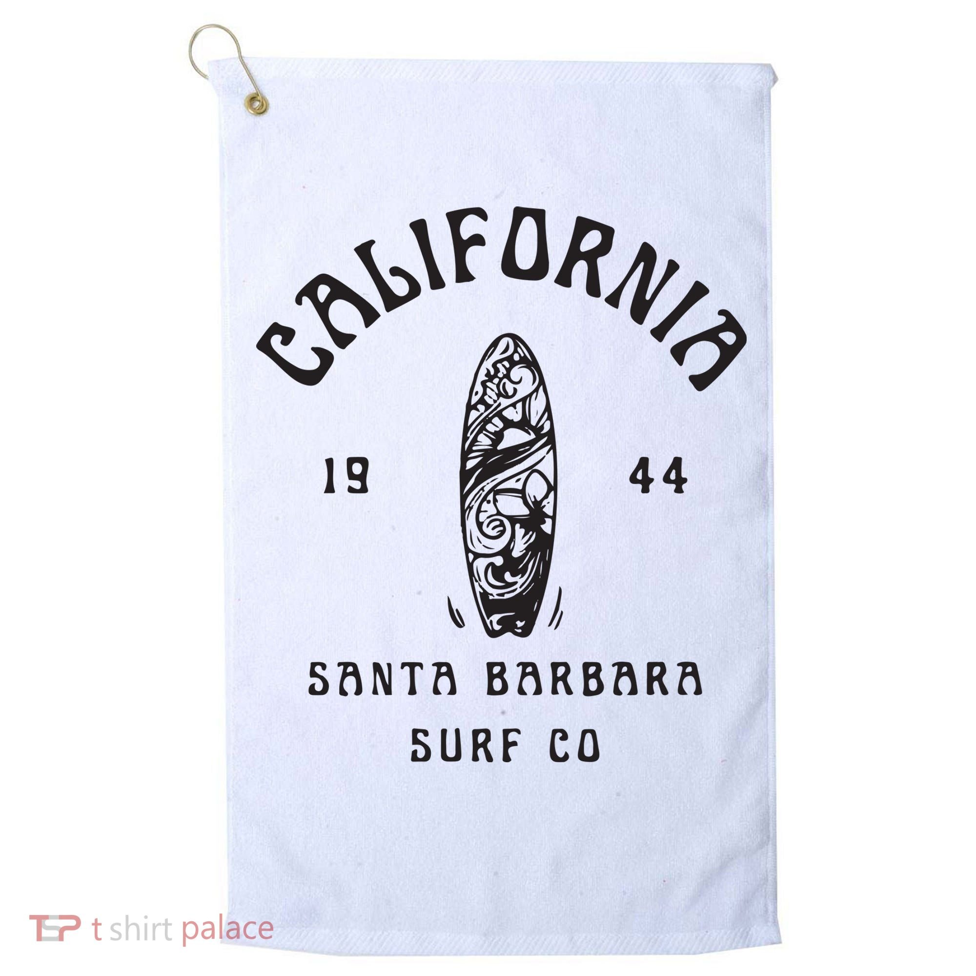 California Santa Barbara Surf Co Golf Towel