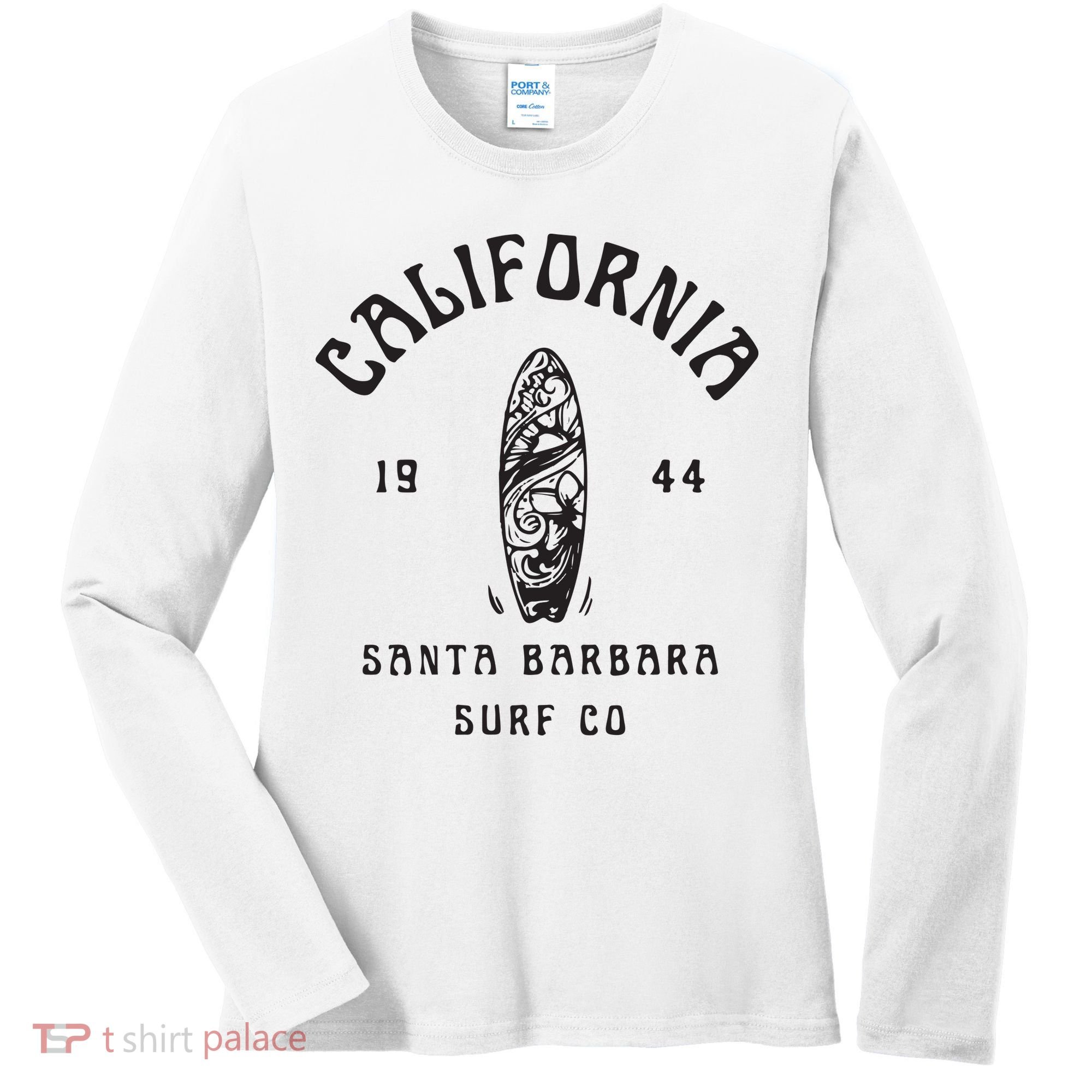California Santa Barbara Surf Co Women's Long Sleeve Shirt