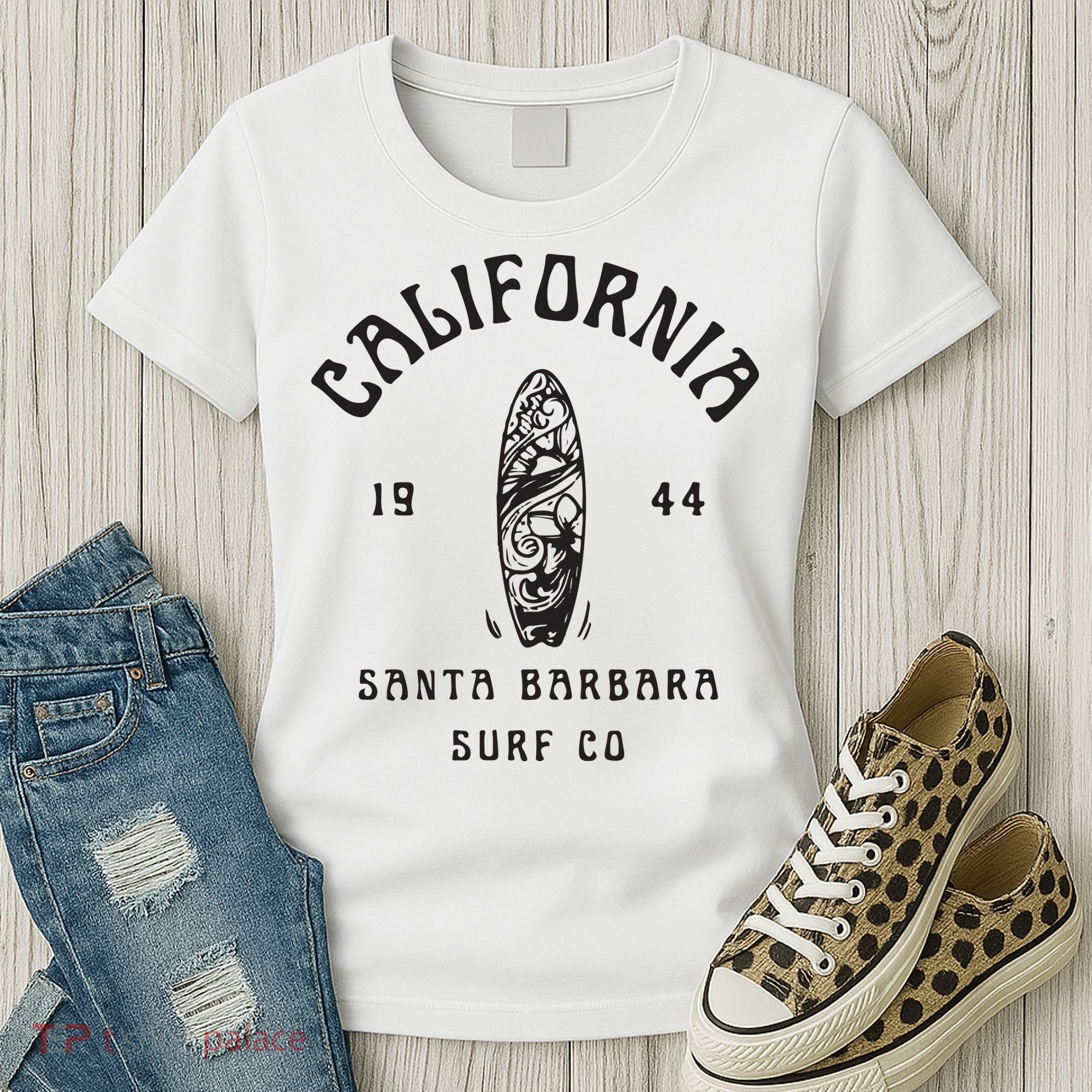 California Santa Barbara Surf Co Women's T-Shirt