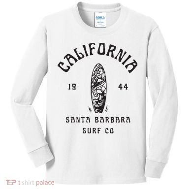 California Santa Barbara Surf Co Kids Long Sleeve Shirt