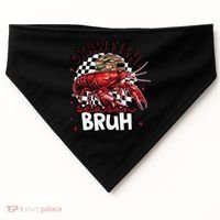 Crawfish Season Bruh Funny Crawfish Hat Crawfish Preppy Gift USA-Made Doggie Bandana thumb 0