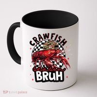 Crawfish Season Bruh Funny Crawfish Hat Crawfish Preppy Gift Coffee Mug thumb 0