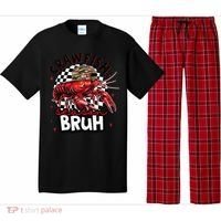 Crawfish Season Bruh Funny Crawfish Hat Crawfish Preppy Gift Pajama Set thumb 0