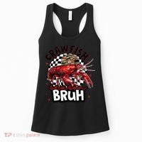 Crawfish Season Bruh Funny Crawfish Hat Crawfish Preppy Gift Women's Tank Top thumb 0