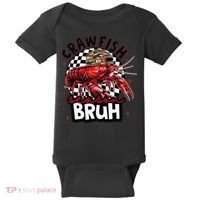 Crawfish Season Bruh Funny Crawfish Hat Crawfish Preppy Gift Baby Bodysuit thumb 0