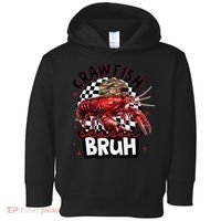 Crawfish Season Bruh Funny Crawfish Hat Crawfish Preppy Gift Toddler Hoodie thumb 0