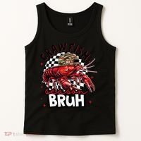 Crawfish Season Bruh Funny Crawfish Hat Crawfish Preppy Gift Tank Top thumb 2