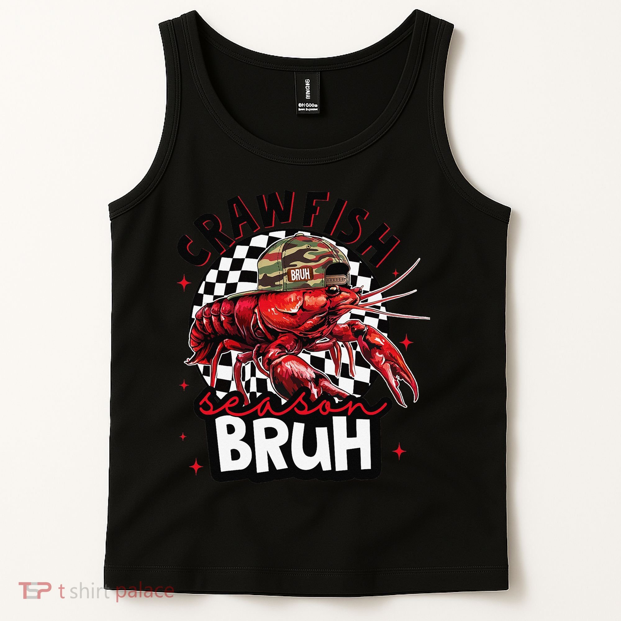 Crawfish Season Bruh Funny Crawfish Hat Crawfish Preppy Gift Tank Top