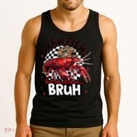 Crawfish Season Bruh Funny Crawfish Hat Crawfish Preppy Gift Tank Top thumb 3
