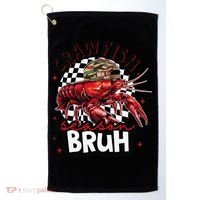 Crawfish Season Bruh Funny Crawfish Hat Crawfish Preppy Gift Golf Towel thumb 0