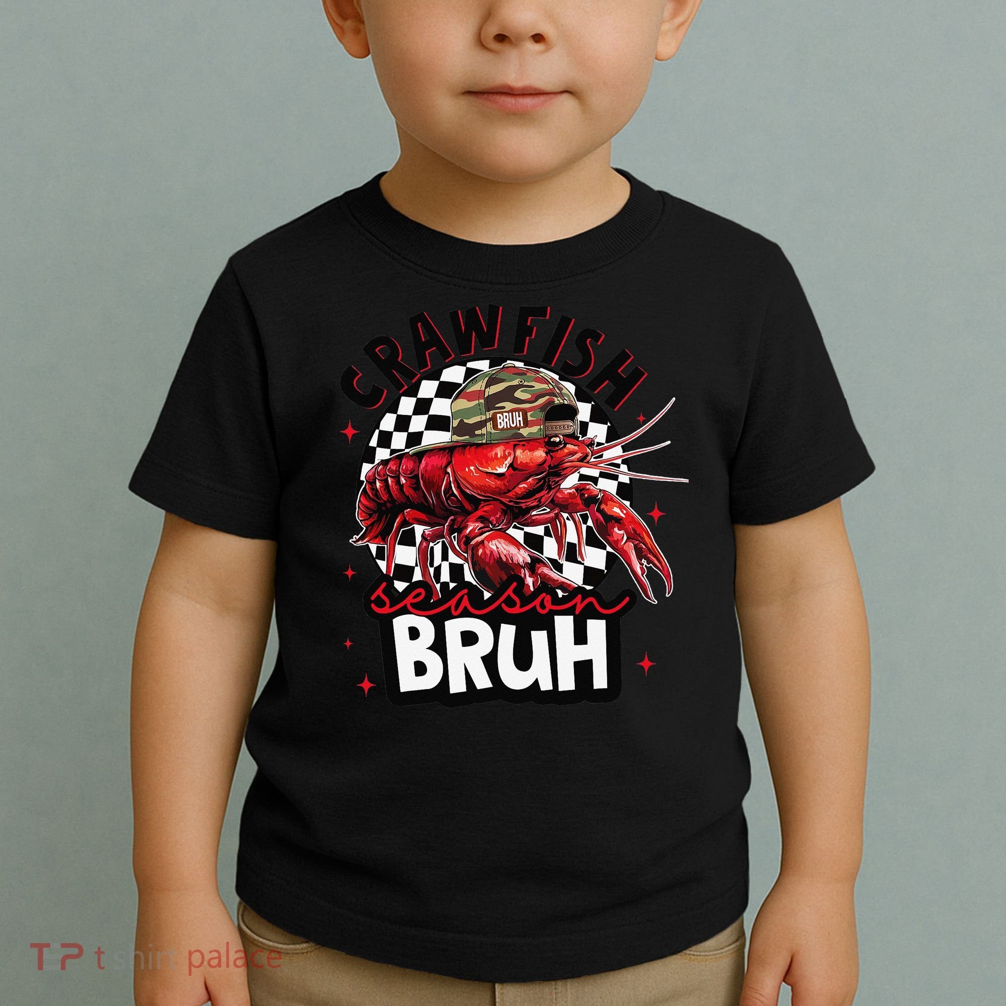 Crawfish Season Bruh Funny Crawfish Hat Crawfish Preppy Gift Toddler T-Shirt