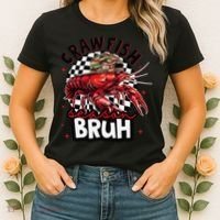 Crawfish Season Bruh Funny Crawfish Hat Crawfish Preppy Gift Women's T-Shirt thumb 2