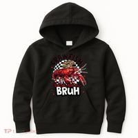 Crawfish Season Bruh Funny Crawfish Hat Crawfish Preppy Gift Kids Hoodie thumb 0