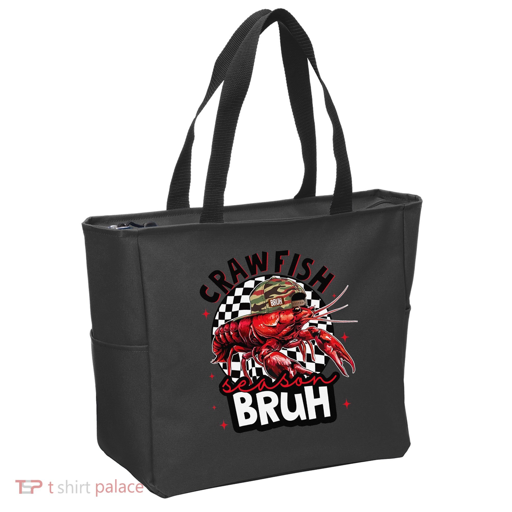 Crawfish Season Bruh Funny Crawfish Hat Crawfish Preppy Gift Tote Bag