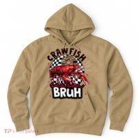 Crawfish Season Bruh Funny Crawfish Hat Crawfish Preppy Gift Hoodie thumb 0