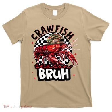 Crawfish Season Bruh Funny Crawfish Hat Crawfish Preppy Gift T-Shirt
