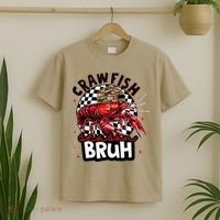 Crawfish Season Bruh Funny Crawfish Hat Crawfish Preppy Gift T-Shirt thumb 2