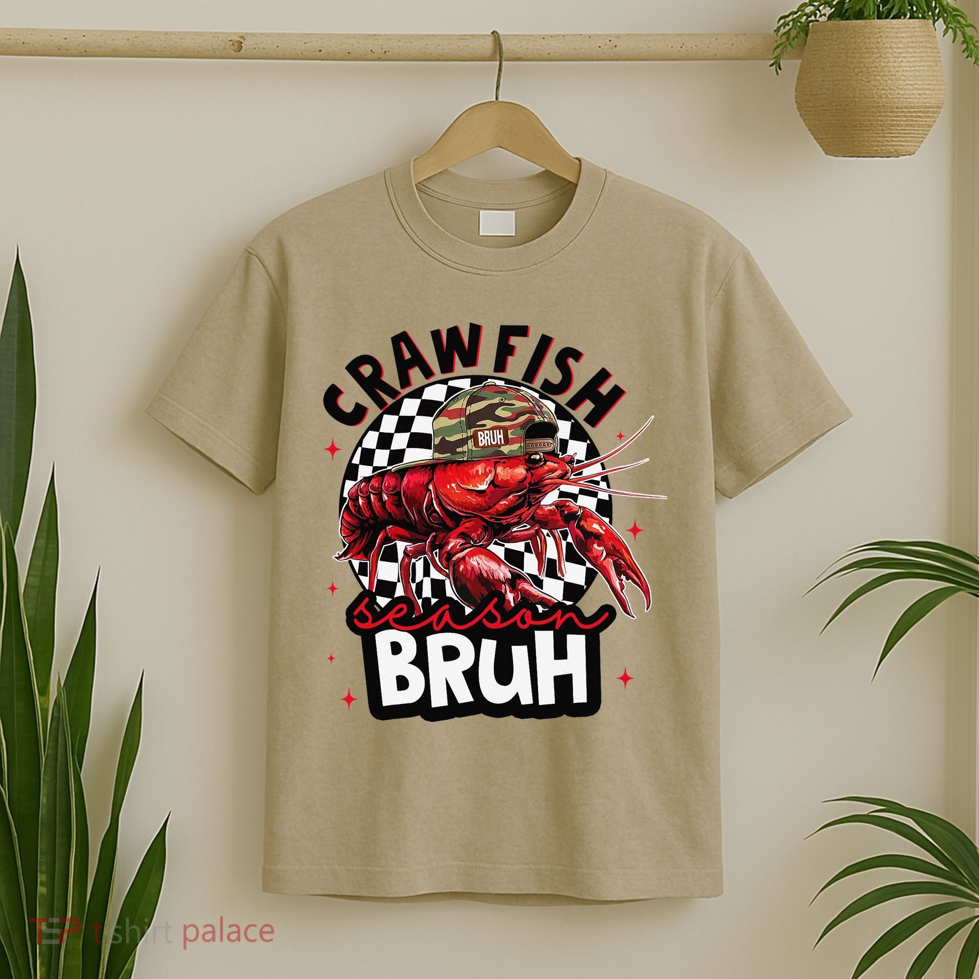 Crawfish Season Bruh Funny Crawfish Hat Crawfish Preppy Gift T-Shirt