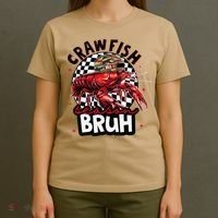 Crawfish Season Bruh Funny Crawfish Hat Crawfish Preppy Gift T-Shirt thumb 4