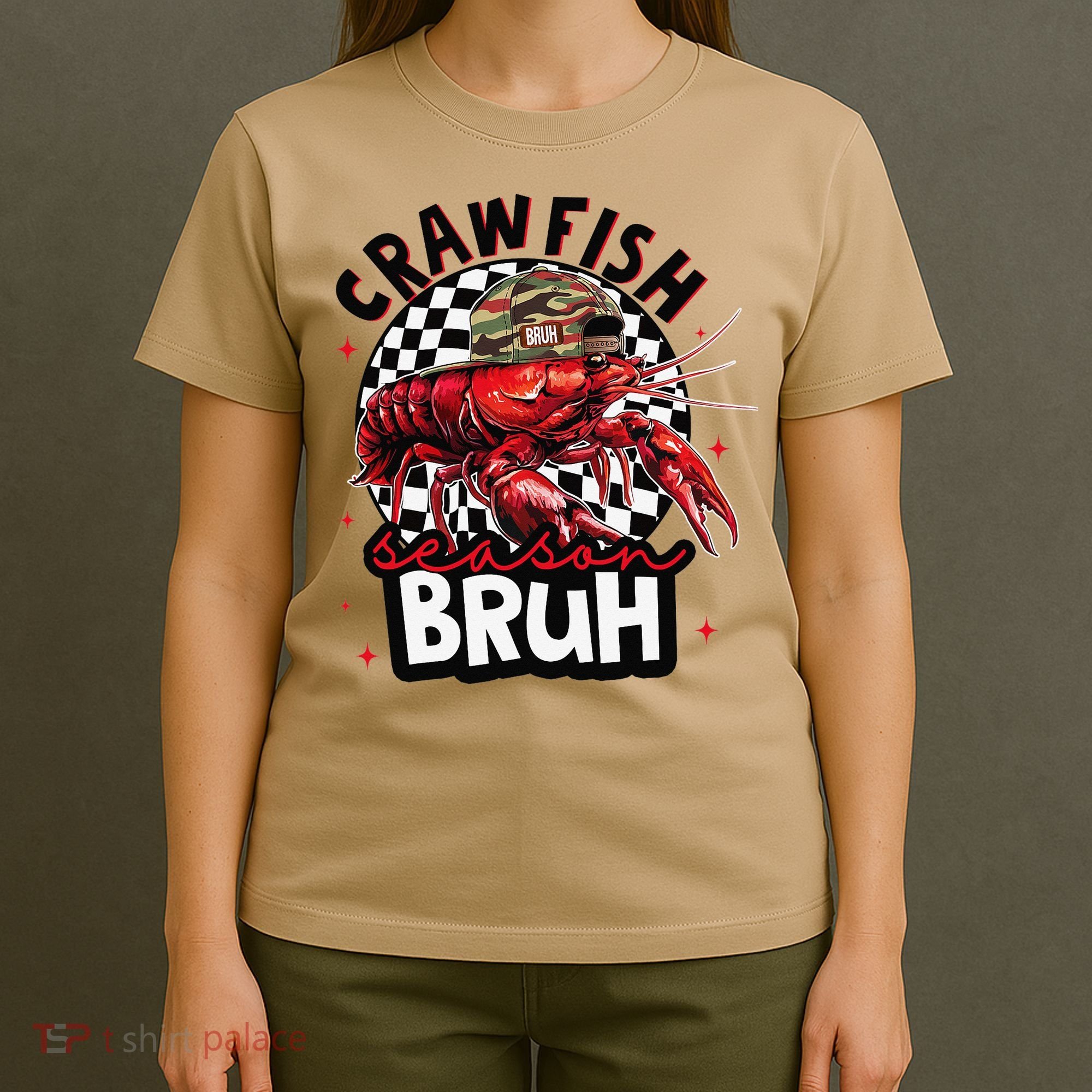 Crawfish Season Bruh Funny Crawfish Hat Crawfish Preppy Gift T-Shirt