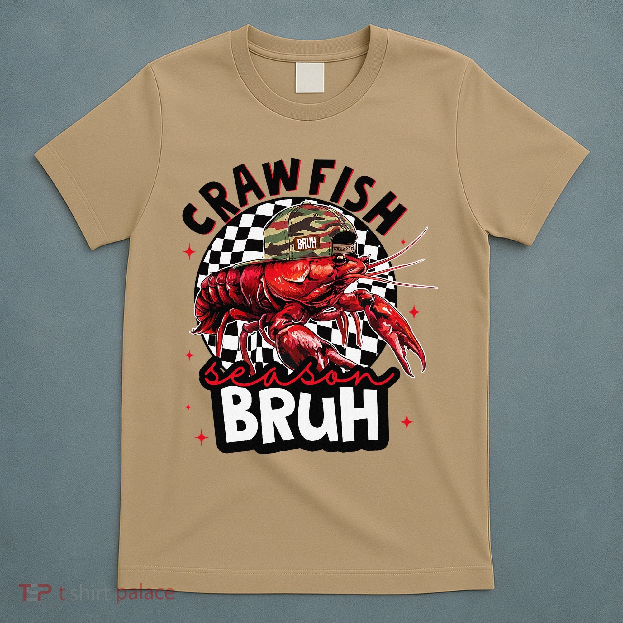 Crawfish Season Bruh Funny Crawfish Hat Crawfish Preppy Gift T-Shirt