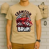 Crawfish Season Bruh Funny Crawfish Hat Crawfish Preppy Gift T-Shirt thumb 6