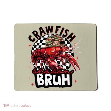 Crawfish Season Bruh Funny Crawfish Hat Crawfish Preppy Gift Mousepad
