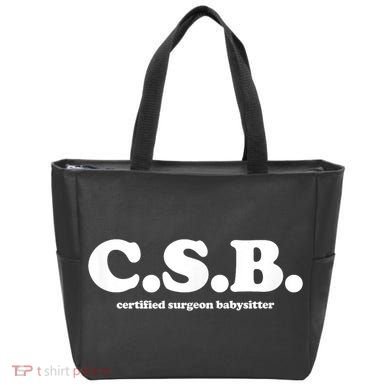 Certified Surgeon Babysitter Csb Tote Bag