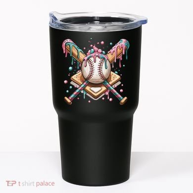 Cool Sport Baseball Home Plate Drip With Sprinkles Drip Tumbler