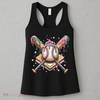 Cool Sport Baseball Home Plate Drip With Sprinkles Drip Women's Tank Top thumb 3