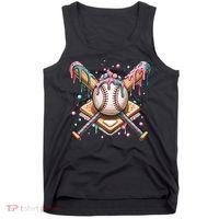 Cool Sport Baseball Home Plate Drip With Sprinkles Drip Tank Top thumb 0