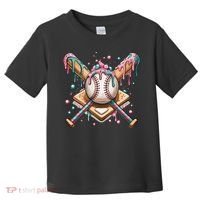 Cool Sport Baseball Home Plate Drip With Sprinkles Drip Toddler T-Shirt thumb 0