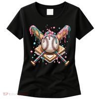 Cool Sport Baseball Home Plate Drip With Sprinkles Drip Women's T-Shirt thumb 0