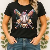 Cool Sport Baseball Home Plate Drip With Sprinkles Drip Women's T-Shirt thumb 2