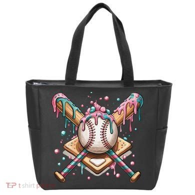Cool Sport Baseball Home Plate Drip With Sprinkles Drip Tote Bag