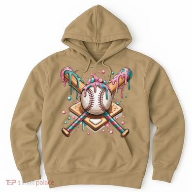Cool Sport Baseball Home Plate Drip With Sprinkles Drip Hoodie