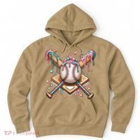 Cool Sport Baseball Home Plate Drip With Sprinkles Drip Hoodie thumb 0