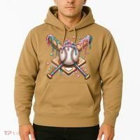 Cool Sport Baseball Home Plate Drip With Sprinkles Drip Hoodie thumb 2
