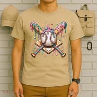 Cool Sport Baseball Home Plate Drip With Sprinkles Drip T-Shirt thumb 6