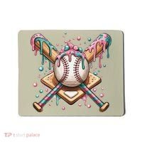 Cool Sport Baseball Home Plate Drip With Sprinkles Drip Mousepad thumb 0