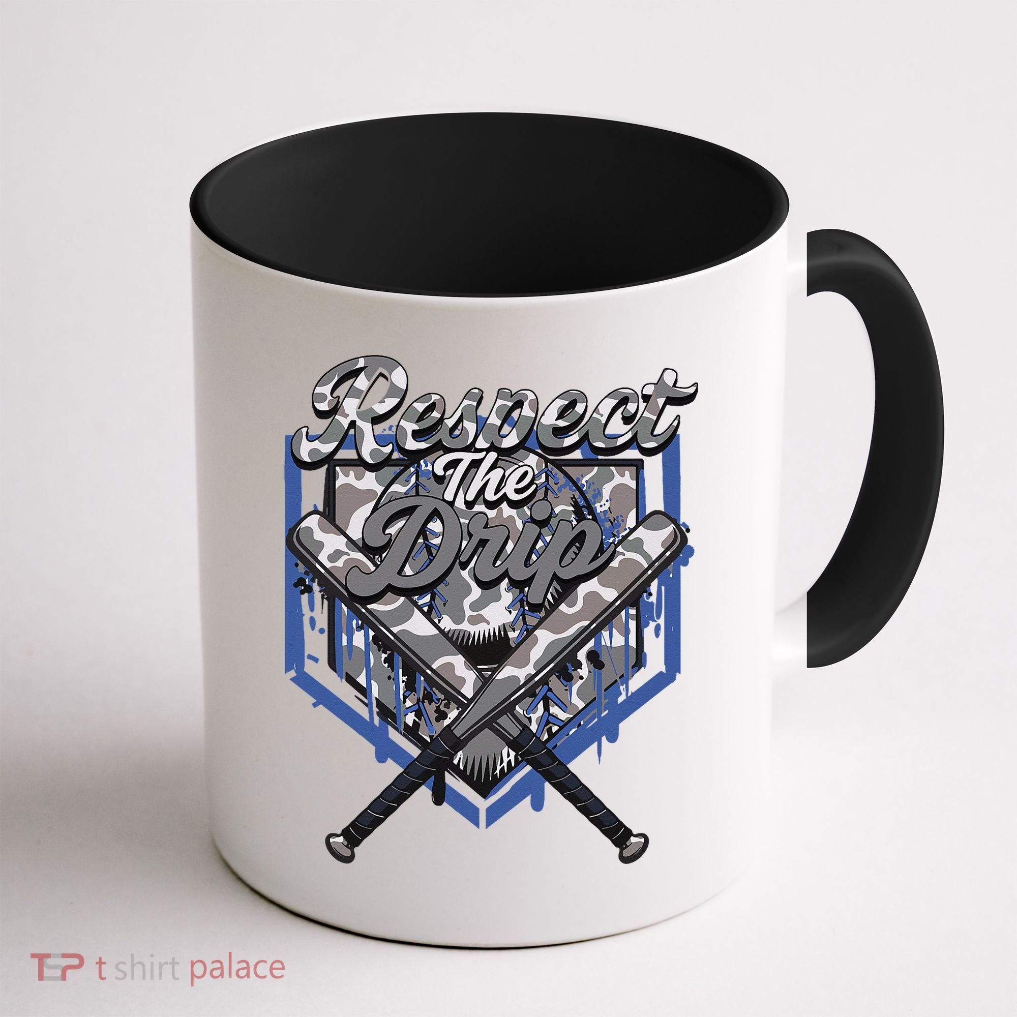 Cool Sport Baseball Home Camo Plate Drip With Sprinkles Coffee Mug