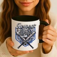 Cool Sport Baseball Home Camo Plate Drip With Sprinkles Coffee Mug thumb 3