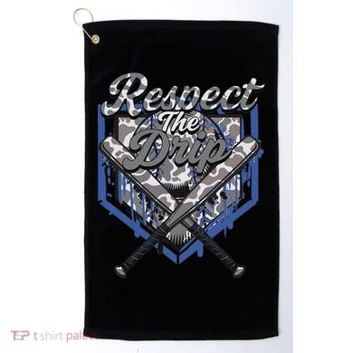 Cool Sport Baseball Home Camo Plate Drip With Sprinkles Golf Towel
